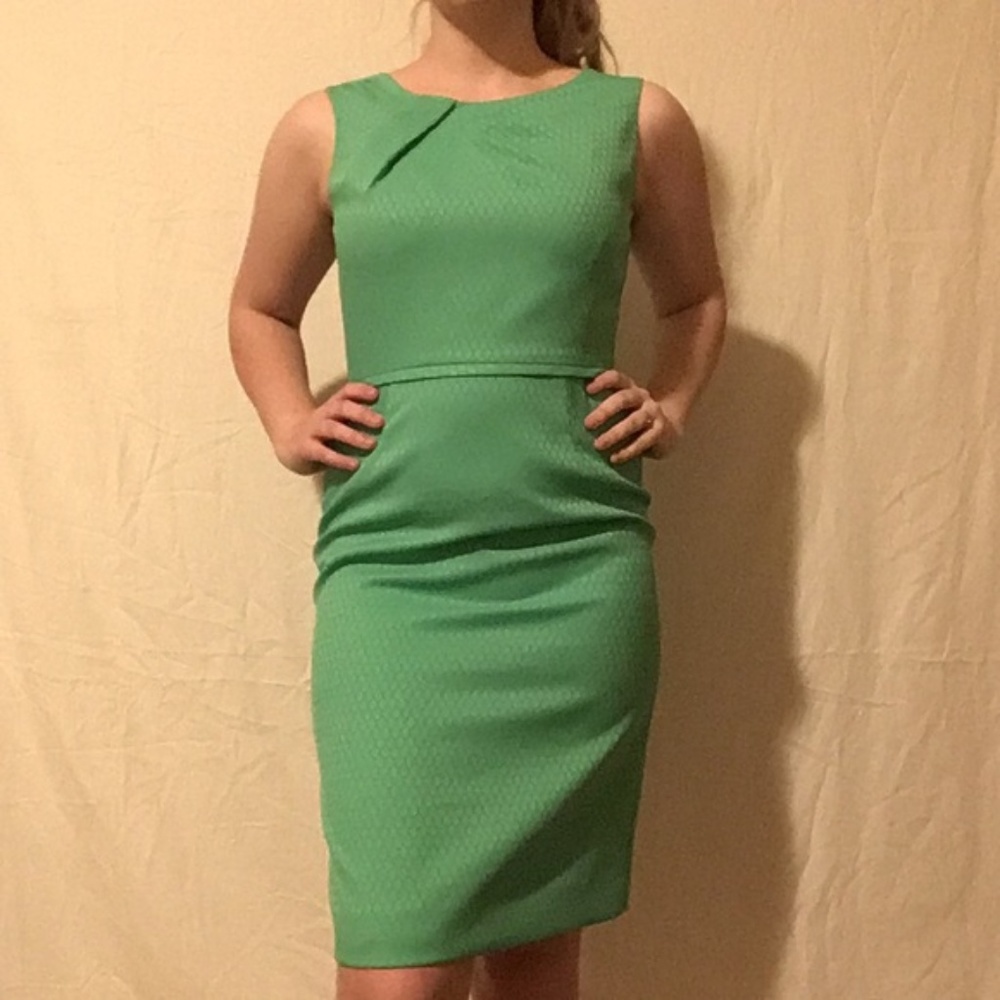 Alex Marie Lime Green A-Line Dress Size 4 4110M406